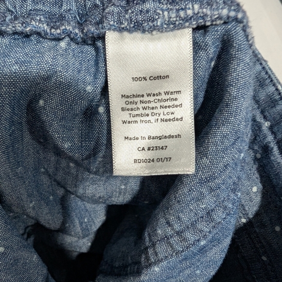 Talbots Chambray with White Polka Dots Casual Shorts in 16 - Picture 10 of 11